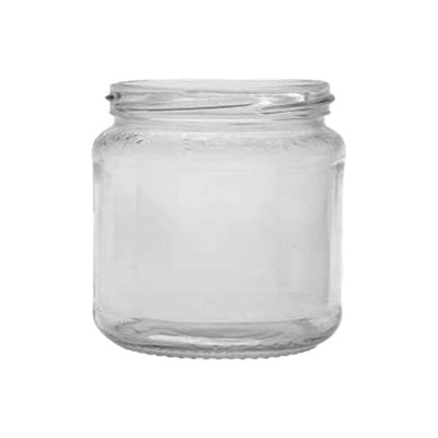 1/2lb Fancy Honey Jar (192ml) – Clear Glass Honey & Preserve Jar