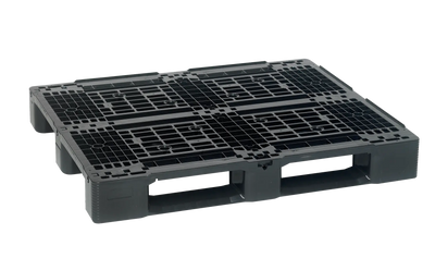 Heavy Duty Plastic ISO Pallet 1200 x 1000 x 150mm – Open Deck with Raised Edge | Rackable