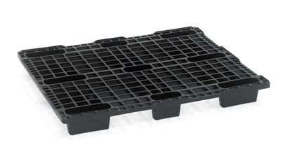 Nestable Plastic Pallet 1200 x 1000 x 125mm with Raised Edge – 900kg Dynamic Load