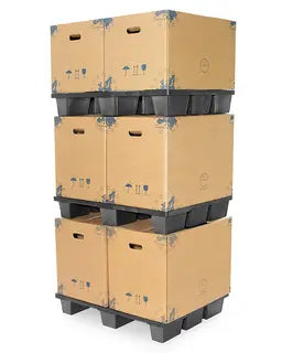 Nestable Plastic Pallet 800 x 600 x 120mm – Open Deck | 500kg Dynamic Load