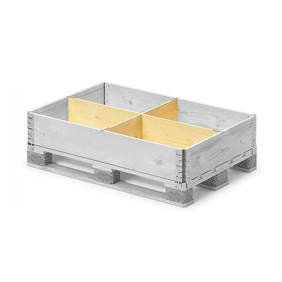 Pallet Collar Divider 1200 x 800 x 200mm – Multiplex Partition Set (4 Compartments)