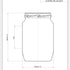 750ml Flint Glass Food Jar - Ardagh