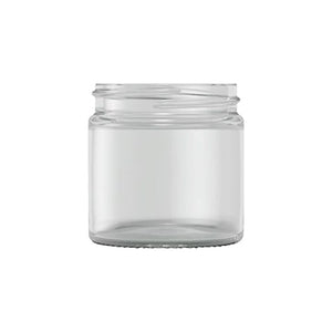 60ml clear glass ointment jar with wide mouth for creams and balms
