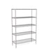 Zinc Wire Shelving – Static Unit 1895mm High | 5 Tier Heavy Duty Storage Rack