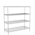 Zinc Wire Shelving – Static Unit 1590mm High | 4 Tier Heavy Duty Storage Rack