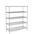 Zinc Wire Shelving – Static Unit 1895mm High | 5 Tier Heavy Duty Storage Rack