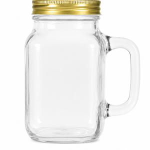 630ml Glass Mason Jar with Handle