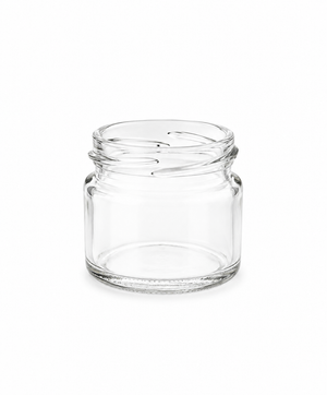 15ml White Flint Glass Squat Jar