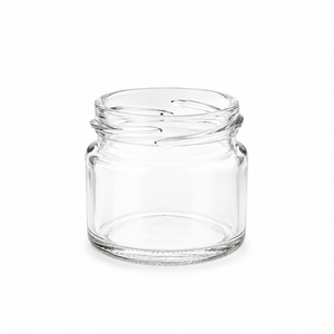 15ml White Flint Glass Squat Jar