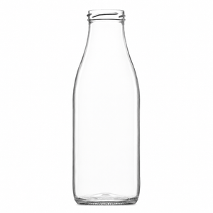 750 ml sraigtiniu kakleliu stiklinis pieno butelis | 48 mm kaklelis | daugkartinio naudojimo stiklinis pieno butelis