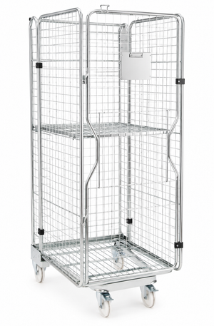 Folding Logistics Container KLS-3 – 700 x 800 x 1900mm | Nestable Roll Container | 450kg Capacity