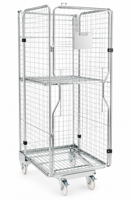 Folding Logistics Container KLS-3 – 700 x 800 x 1900mm | Nestable Roll Container | 450kg Capacity