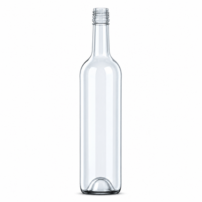 750ml Flint Glass Bordelesa Wine Bottle – 30mm Screw Top