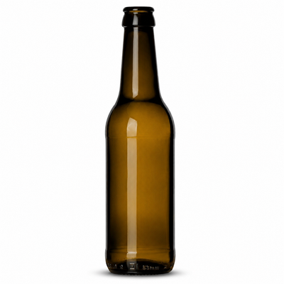 LONG NECK ECOVA 33cl Dark Amber Beer Bottle – Lightweight Crown Finish