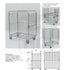 Container for Cartons 600x1000 H1200 – Optimized Roll Cage for Boxed Goods - AB Range