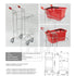 Twin-Basket Trolley – Travelator-Compatible Retail Trolley - AB Range