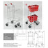 Vario XL Twin-Basket Shopping Trolley – High-Capacity Retail Cart - AB Range