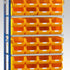 Single Extension Bay Shelving with Bin Kits | Add-On Small Parts Storage Unit