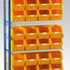 Single Extension Bay Shelving with Bin Kits | Add-On Small Parts Storage Unit