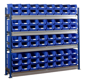 Single Longspan Starter Kit with Bin Kits | Heavy-Duty Small Parts Storage