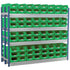 Double Longspan Starter Kits | Mild Steel Storage Shelving with Small Parts Bins