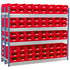 Double Longspan Starter Kits | Mild Steel Storage Shelving with Small Parts Bins