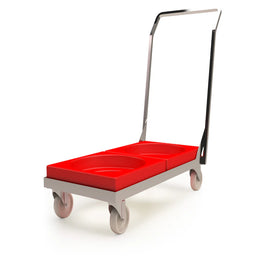 Double Dolly Trolley for 18L, 30L, 45L & 73L Stacking Bins – Compatible with 90L Nesting Bin & 90L Tapered Nesting Bin – Food Approved