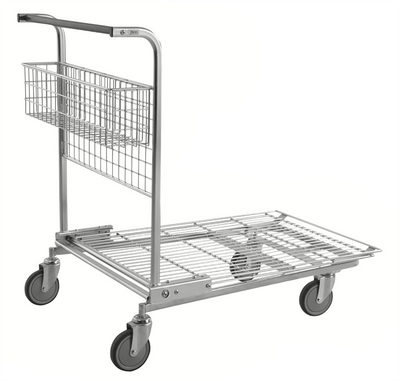Volume Trolley with Basket – Stackable Platform Trolley | 200kg Capacity