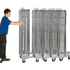 Stackable Security Roll Container with Roof and Shelf – Galvanised Security Cage | 400kg Capacity