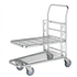 Stackable Shop Trolley with Adjustable Upper Shelf – 300kg Load Capacity