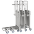 Stackable Shop Trolley with Fold-Up Upper Shelf – 100kg Shelf Capacity