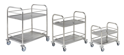 2-Plane Stainless Steel Trolley – C2 – Preschool Version (700 × 400 × 780 mm)