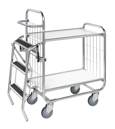 Series 8000 Shelving Trolley – Electrogalvanised – Adjustable Shelves – 815 × 470 × 1120 mm