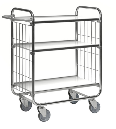 Series 8000 Shelving Trolley – Electrogalvanised Flex Cart – 250 kg Capacity (815 × 470 × 1120 mm)