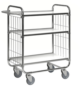 Series 8000 Shelving Trolley – Electrogalvanised – 250 kg Capacity (1195 × 470 × 1120 mm)