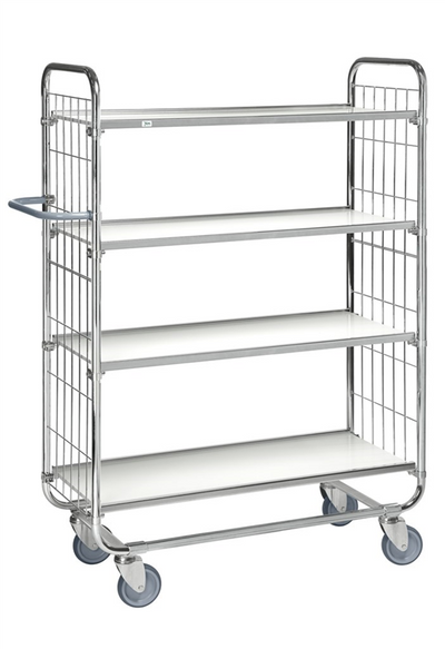 Series 8000 Shelving Trolley – Electrogalvanised – 250 kg Capacity (945 × 470 × 1590 mm)