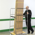 Roll Container with Wooden Base and Shelf – Galvanised Mesh Roll Cage | 400kg Load Capacity