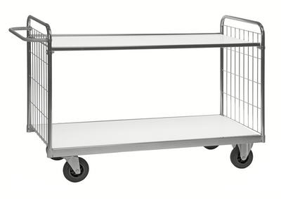 Series 9000 Shelving Trolley – Heavy-Duty Electrogalvanised – 300 kg Capacity (1390 × 650 × 1025 mm)