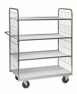 Series 9000 Shelving Trolley – Electrogalvanised – 300 kg Capacity (1790 × 650 × 1695 mm)