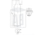 500ml White Flint Glass Marasca Olive Oil Bottle (Screw Neck)