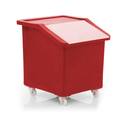 142 Litre Ingredients Trolley with Opaque Flap Lid – Food Approved Mobile Storage Bin