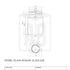 500ml Plain Mason Glass Jar