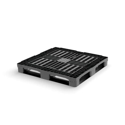 Robust CP9 Plastic Pallet 1140x1140x150mm – HDPE, Open Deck, Raised Edge