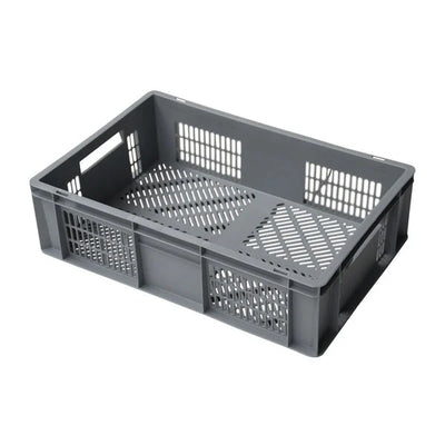 Euro Plastic Stacking Tray – 600x400x170mm – 30L Capacity – Perforated
