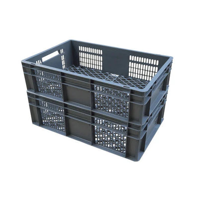 Euro Plastic Stacking Box – 600x400x200mm – 40 Litres – Perforated
