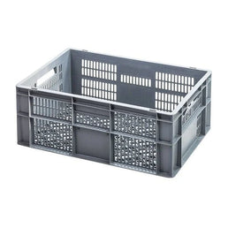 Euro Plastic Stacking Box – 600x400x240mm – 47L – Perforated – Lightweight