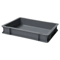 Euro Plastic Stacking Tray – 400x300x70mm – 6L Capacity – Closed Base and Sides