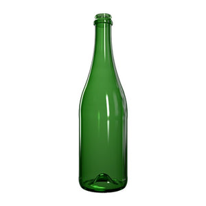 750ml Green Champagne Bottle – Premium Glass
