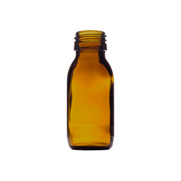 60ml Amber Medical Round Glass Bottle – UV-Protective Bottle for Pharmaceuticals & Cosmetics
