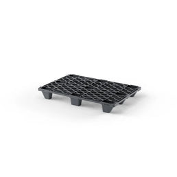 Lightweight Nestable Plastic Pallet – 1200x800x140mm – Open Deck, Recycled PE